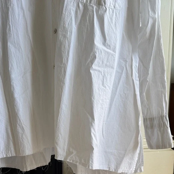 Hannoh Wessel Designer White Button-Up Shirt - Picture 2 of 11